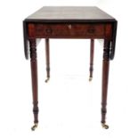 A George III mahogany Pembroke table.