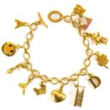 A Links of London 18ct gold charm bracelet.