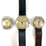 A Chronographe Leonidas gentleman's manual wind steel cased wristwatch.