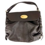 A Mulberry brown leather handbag.