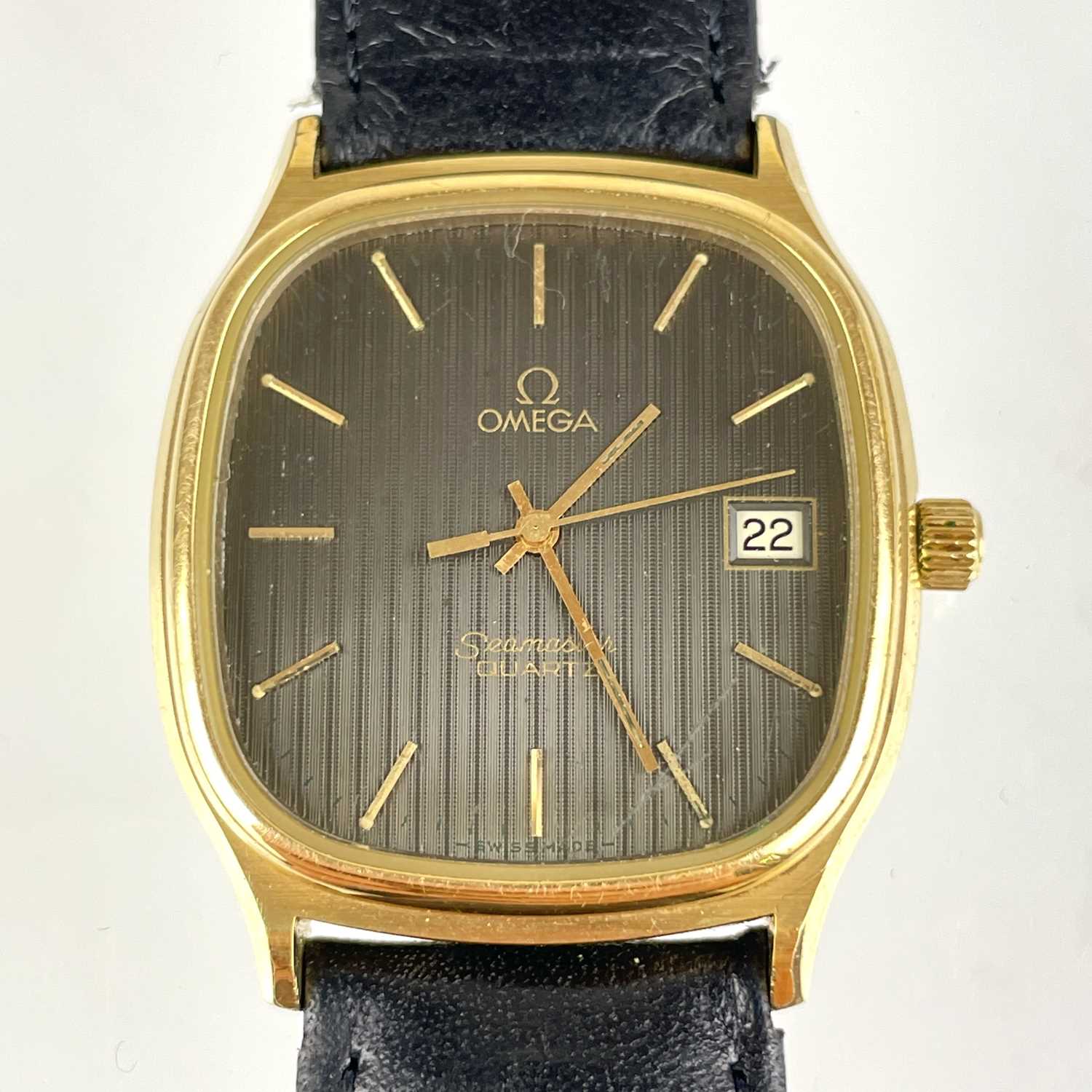 An Omega Seamaster Quartz gentleman's gold plated wristwatch. - Image 2 of 7