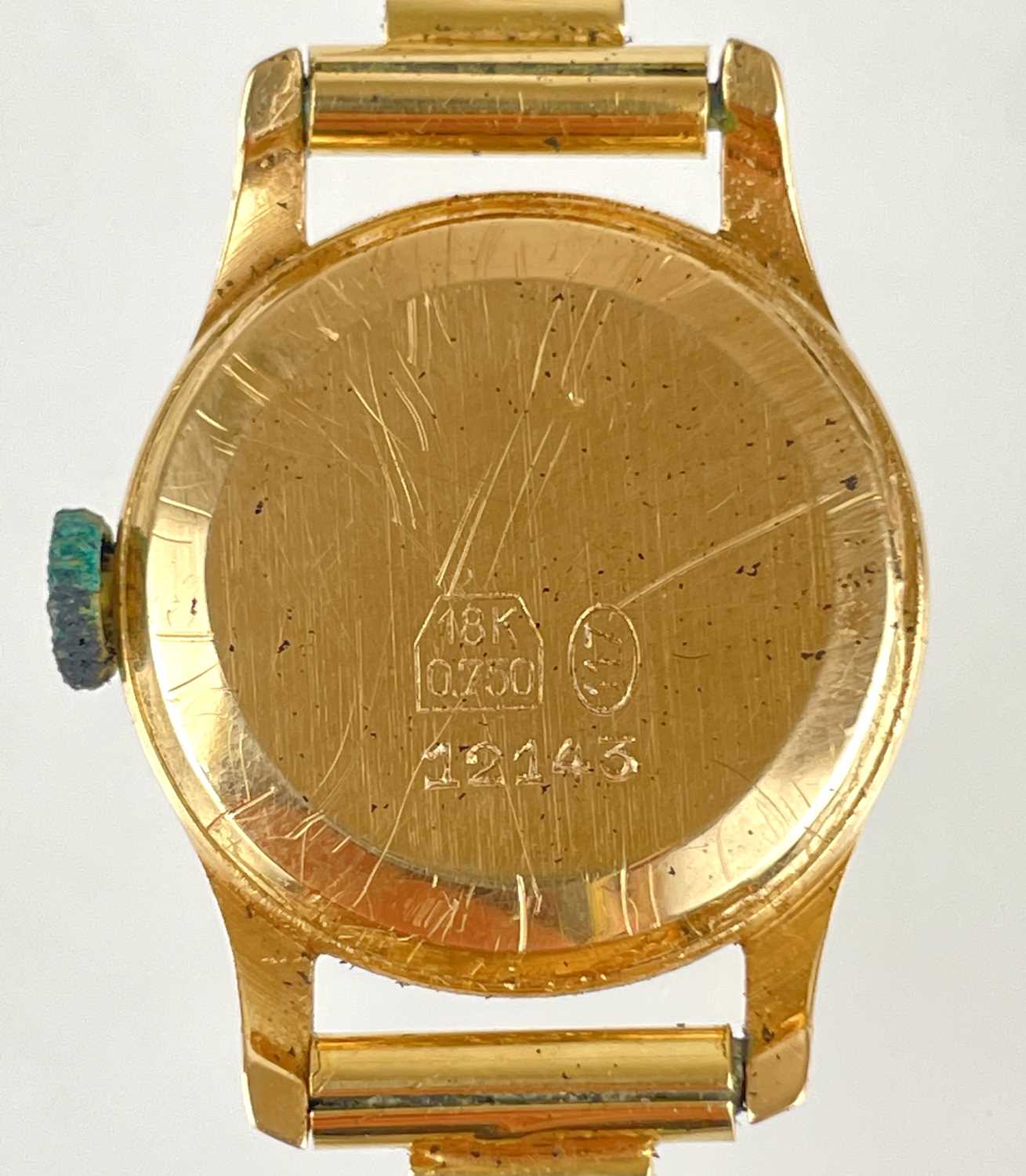 An 18ct gold ladies manual wind bracelet wristwatch. - Image 4 of 4