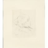 Pierre-Auguste Renoir (1841-1919), etching, "Berthe Morisot" 18cm x 16cm together with a "