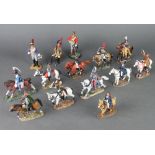 Fourteen various Del Prado figures of Napoleonic soldiers
