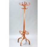 An Edwardian bentwood cafe style hat and coat rack 81cm h x 50cm diam. (top section is fixed)