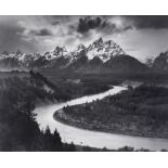 Ansel Easton Adams (1902-1984) a reproduction print, "The Tetons and the Snake River", American