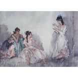 Sir William Russell Flint (1880-1969), coloured print signed in pencil, "The Pendant" three