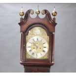 John Lovejoy, an 18th Century 8 day striking longcase clock, the 31cm gilt arched dial marked