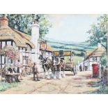Allen King 2004, oil on canvas signed "Delivery for the Inn, Somerset Memories" labelled and