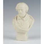 A Parian bust of Shakespeare 13.5cm