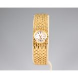 A lady's 18ct yellow gold Longines wristwatch and bracelet 49.3 grams including the glass, boxed