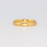 A 22ct yellow gold wedding band, size N, 4.7 grams