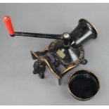 A Spong & Co. no.3 table mounted coffee grinder 23cm h x 17cm w x 10cm d