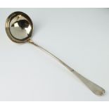 A George III silver Old English pattern ladle with engraved monogram Edinburgh 1773 180 grams