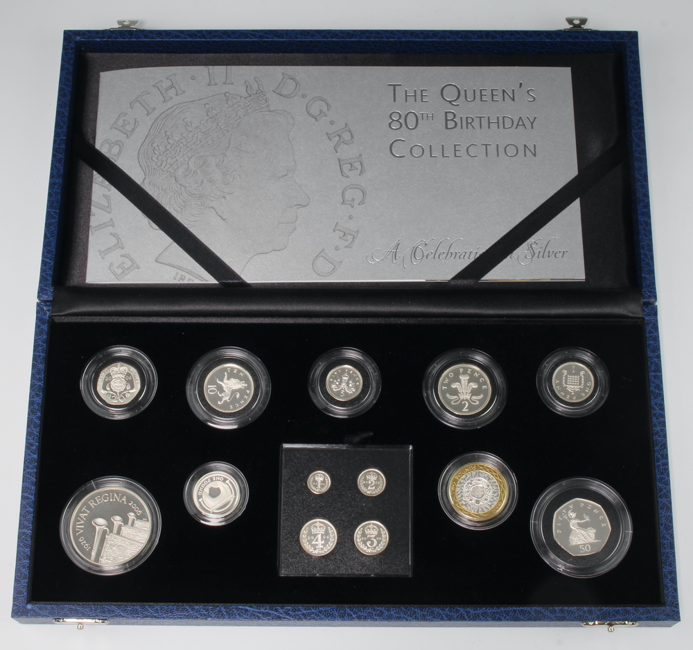 The Queen's 80th Birthday Collection - A Celebration in Silver, boxed