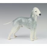 A Nymphenburg figure of a Bedlington Terrier 18cm This lot is in very good condition having no