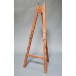 A 19th/20th Century mahogany easel 175cm h x 71cm w x 81cm Some contact marks in places
