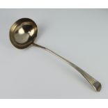 A George III Old English pattern silver ladle London 1803, 200 grams
