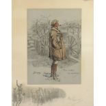 Charles "Snaffles" Johnson Payne 1884-1967, print "The Gunner" 42cm x 33cm
