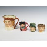 A Royal Doulton character jug Old King Cole A mark 15cm, ditto ashtray Farmer John 2890 7cm, another