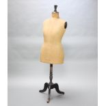 Stockman London Paris Brevet S.G.D.G, a tailor's mannequin, the throat marked 6, raised on a