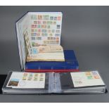 An album of mint and used Rhodesian stamps 1937-1974, a blue stock book of mint Rhodesian stamps,