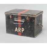 A WWII ARP first aid tinsome paint loss