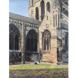 Oneill, oil on canvas "Chichester Cathedral" 64cm x 49cm