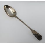 A William IV fiddle pattern silver basting spoon, London 1836, 162 grams