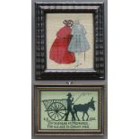 A silhouette sampler - Youth builds up memories for old age to dream over, E H 1932 14cm x 21cm