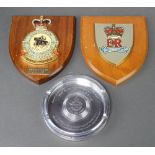 An ashtray formed from a Rolls Royce Merlin engine piston with Winston Churchill quote and 2 RAF
