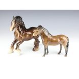 A Beswick brown gloss figure of a cantering horse, no. 975, 22cm modelled by Arthur Gredington