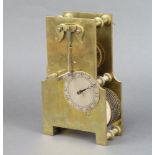 Handley & Moore, a brass 6 pillar chain driven single fusee movement marked Handley & Moore 1678,