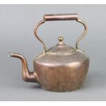 A Victorian circular copper kettle 18cm h x 10cm diam.