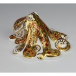 A Royal Crown Derby Signature limited edition paperweight no.82/2500 Octopus 2004 with gold