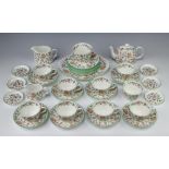 A 36 piece Haddon Hall tea service comprising twin handled plate, 8 tea plates, 8 tea cups (1