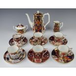 A 15 piece Royal Crown Derby, The Imari Curator's Collection, coffee service comprising coffee