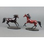 Franklin Mint, after Gill Parker, a bronze figure "Godolphin Arab" for the National Horse Racing