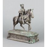 Franklin Mint, after Von Christian Daniel Rauch, a bronze figure of Friedrich II. DER GROSSE 22cm