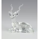 A Swarovski figure of a Kudu, designed by Michael Stamey from The Inspiration Africa Series,