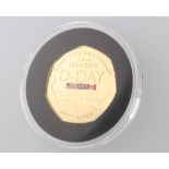 A 2019, 22ct gold 75th D Day Anniversary gold 50 pence coin