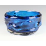 A Whitefriars dark blue deep bowl 21cm