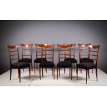 A SET OF 8 DINING CHAIRS