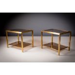 A PAIR OF SIDE TABLES