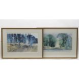 G. John Blockley, 20th century, Limited edition prints, Winter Trees, no. 474/550, and a stone