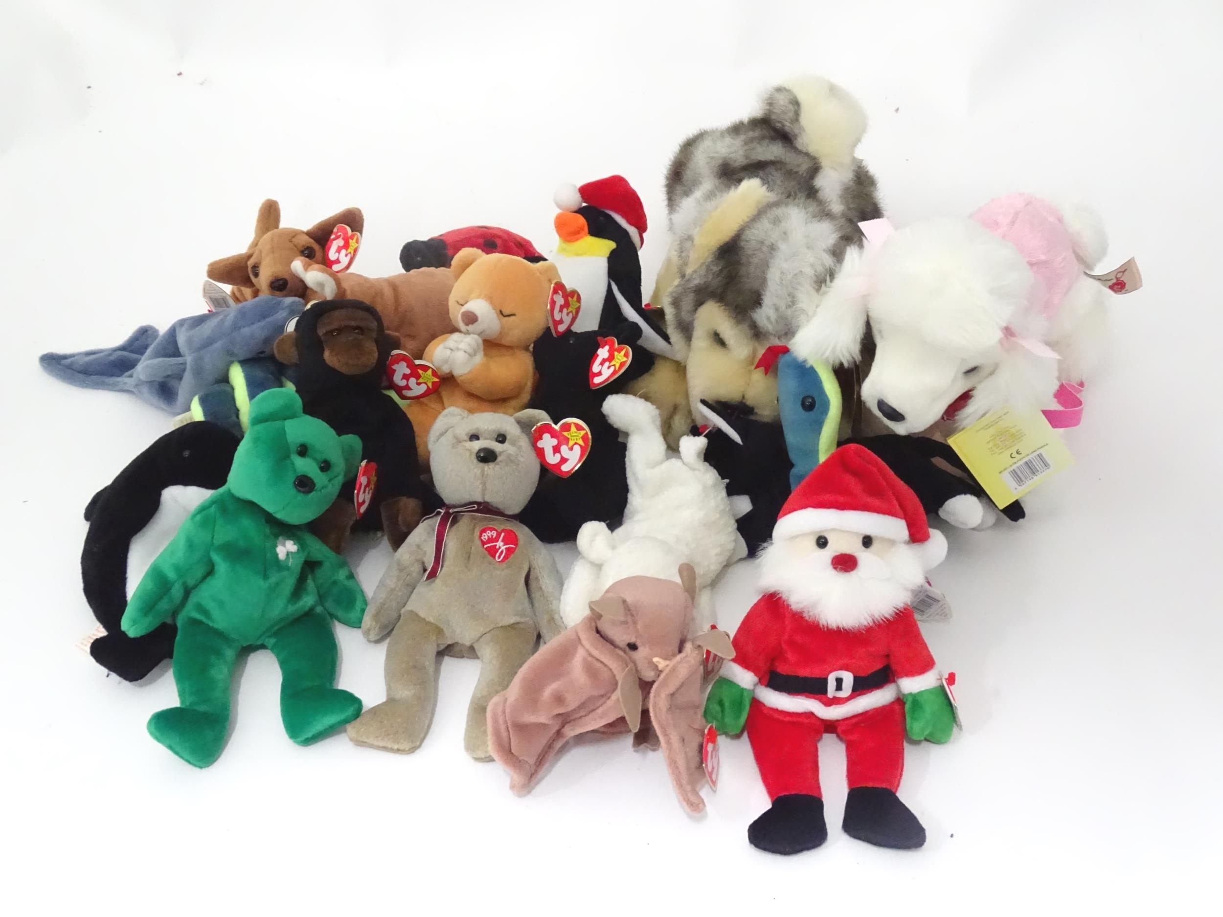 A large quantity of Keel Toys and TY Beanie Baby and Beanie Buddy soft toys, to include dogs, lions, - Bild 2 aus 4