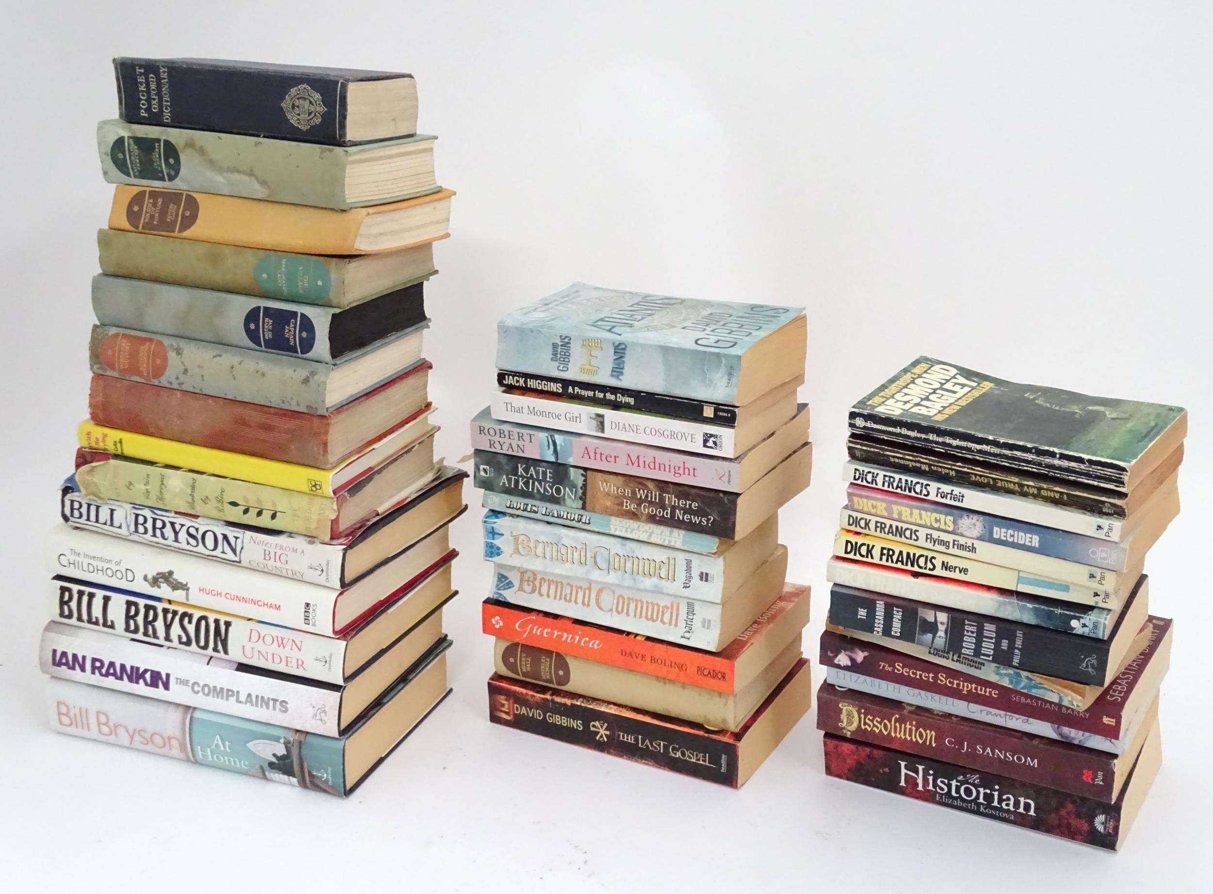 A quantity of assorted books to include titles by Bill Bryson, Hugh Cunningham, Ian Rankin etc.