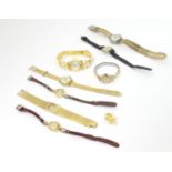 A quantity of mid 20thC wristwatches, comprising examples by Lorenco, Tegrov, Limit, Integra,