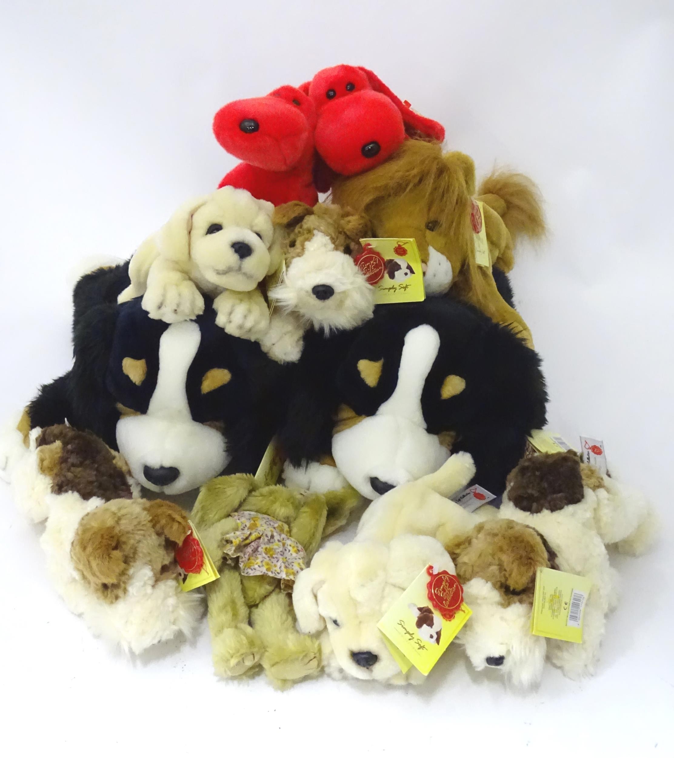 A quantity of assorted Keel soft toys and TY toys to include dogs, rabbits, lions, etc. Please - Bild 3 aus 7