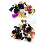 A quantity of Keel Toys and TY Beanie Baby soft toys, to include Millenium bear, Strut the cockerel,